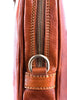 Aktentasche Leder Braun Zipper Seitenansicht | Opus' Brief
