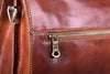 Aktentasche Braun Leder Zipper Rückenansicht | Gatsby's Brief