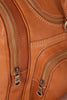 Reisetasche aus braunem Kalbsleder Detailansicht | Victus' Duffle